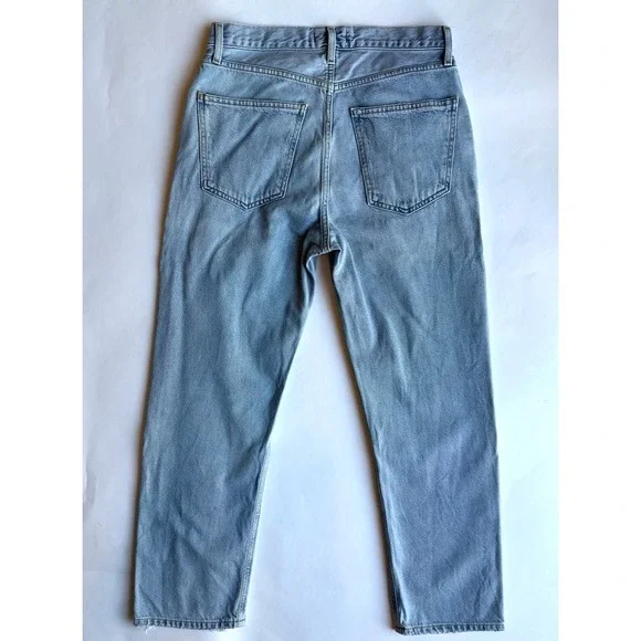 AGOLDE Lana Mid-Rise Vintage Straight Leg Jeans-Prank Faded Blue Wash-Size 27 - Picture 10 of 12